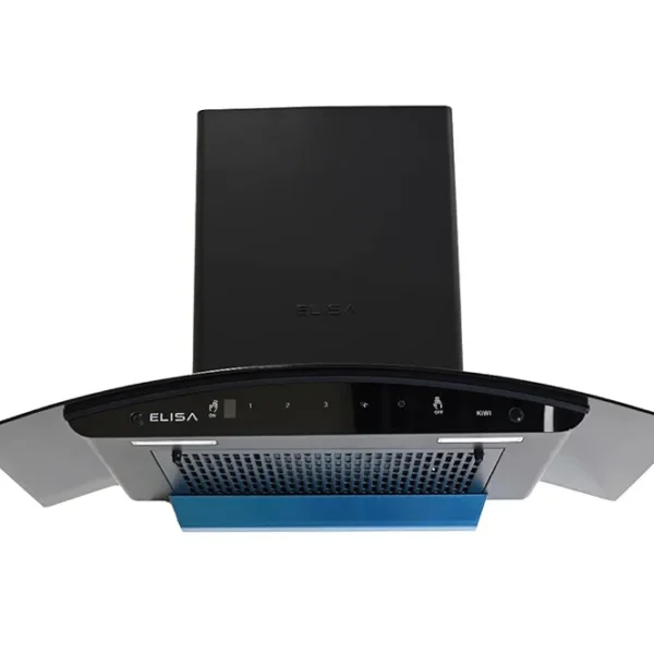 Elisa Kiwi-75 Auto Clean Wall Mounted Chimney (Suction-1200 m3/h Black)