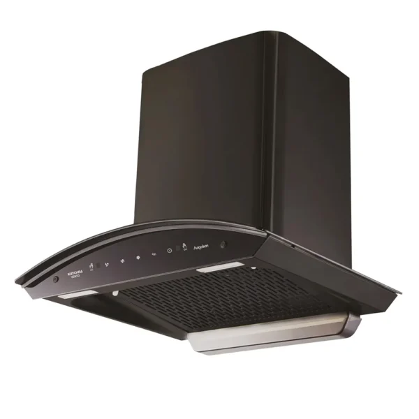 Kutchina Vento-60 Auto Clean Wall Mounted Chimney (Suction-1300 m3/Hr Black)