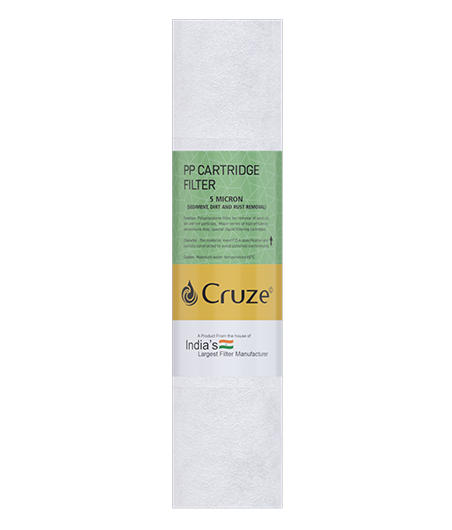 Lexcru Cruze Spun Filter 10 Inch 5 Micron | High Density Pre Filter Cartridge (1 Nos)