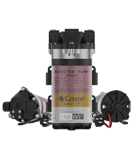 Lexcru Cruze Nano Booster Pump 24V DC 100GPD
