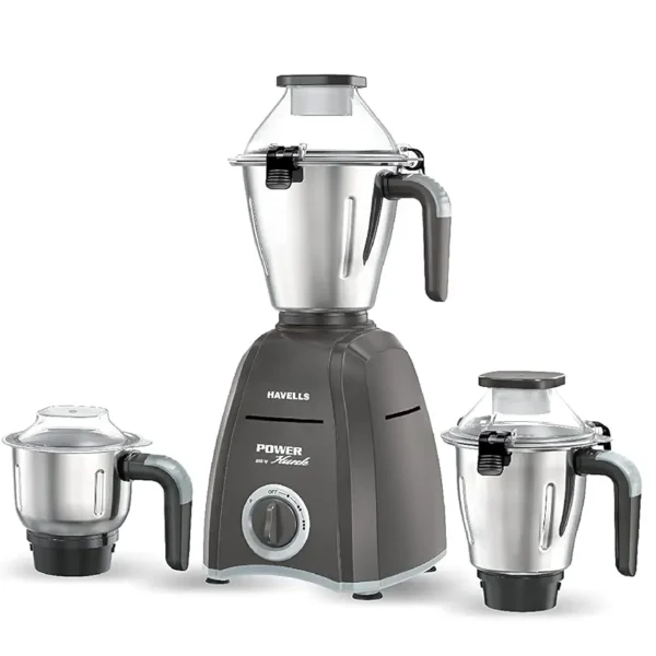 Havells Power Hunk 800W Mixer Grinder | 3Jar | Grey