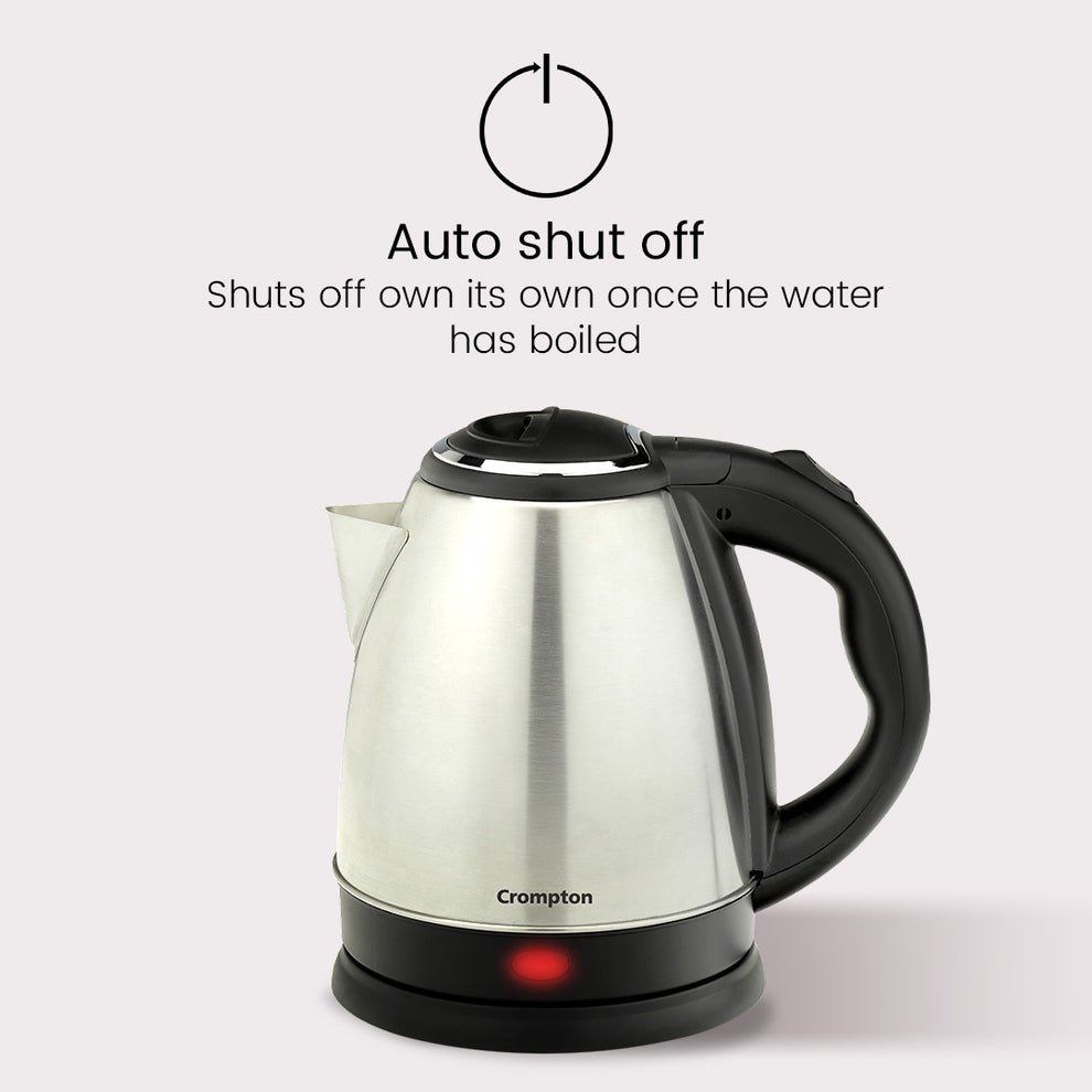 Crompton Nigella Kettle Stainless Steel 1.5 Ltr | SuperFast Boiling | Auto Shut Off | 2 Year Warranty - Image 3