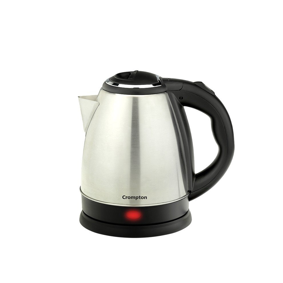 Crompton Nigella Kettle Stainless Steel 1.5 Ltr | SuperFast Boiling | Auto Shut Off | 2 Year Warranty