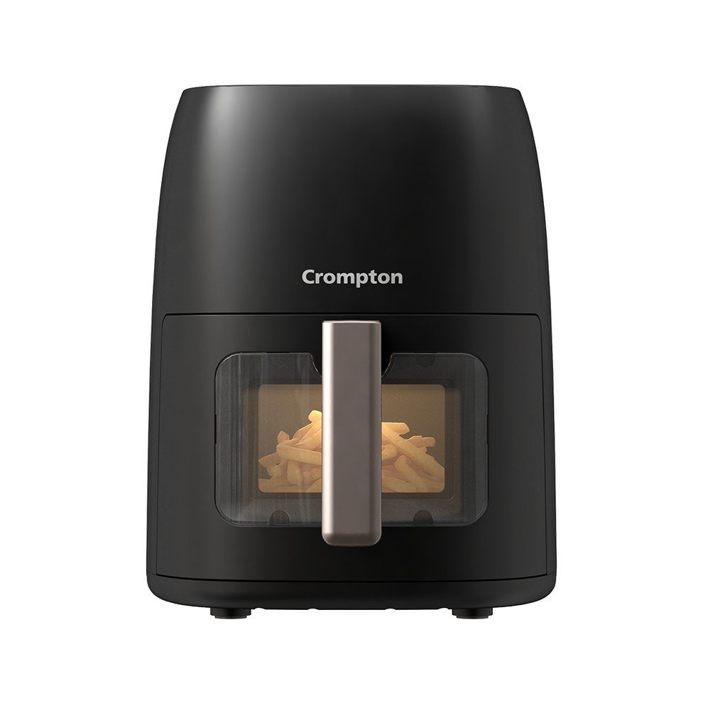 Crompton Ameo DLX 4.2L Air Fryer | 1450W Super Helix Heating | Oil-Free Healthy Cooking | Digital Display with Indian Preset Menus | 2 Year Warranty
