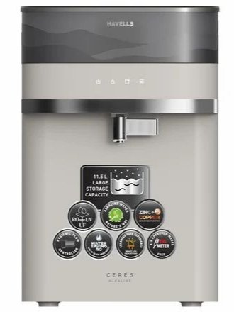 Havells Ceres RO+UV+UF+Copper Zinc Alkaline | 11.5 L Storage | 10 Stage Water Purifier