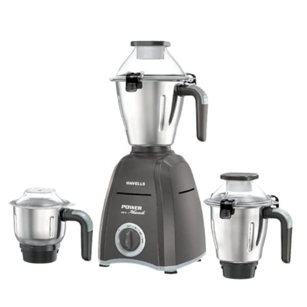 Havells Power Hunk 800W Mixer Grinder | 3Jar | Grey