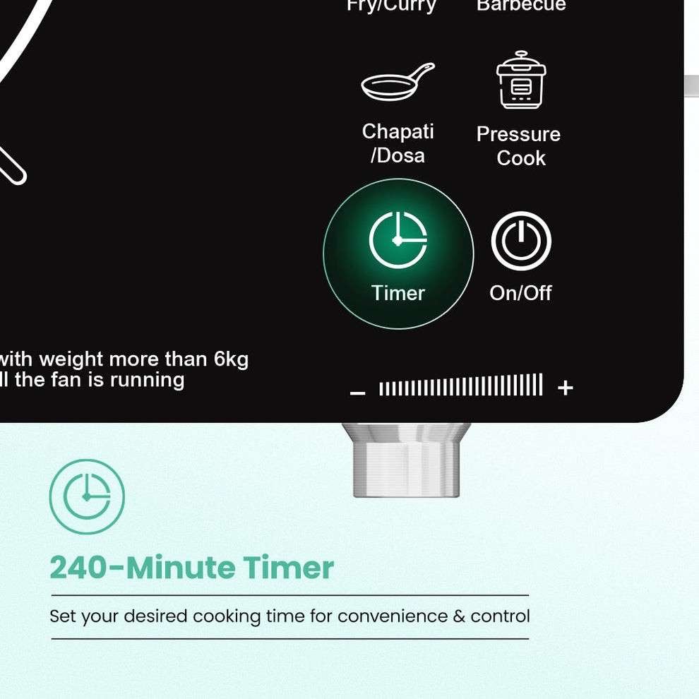 Crompton Infraserve 2200 W Infrared Cooktop | Touch Panel | One Year Warranty - Image 3