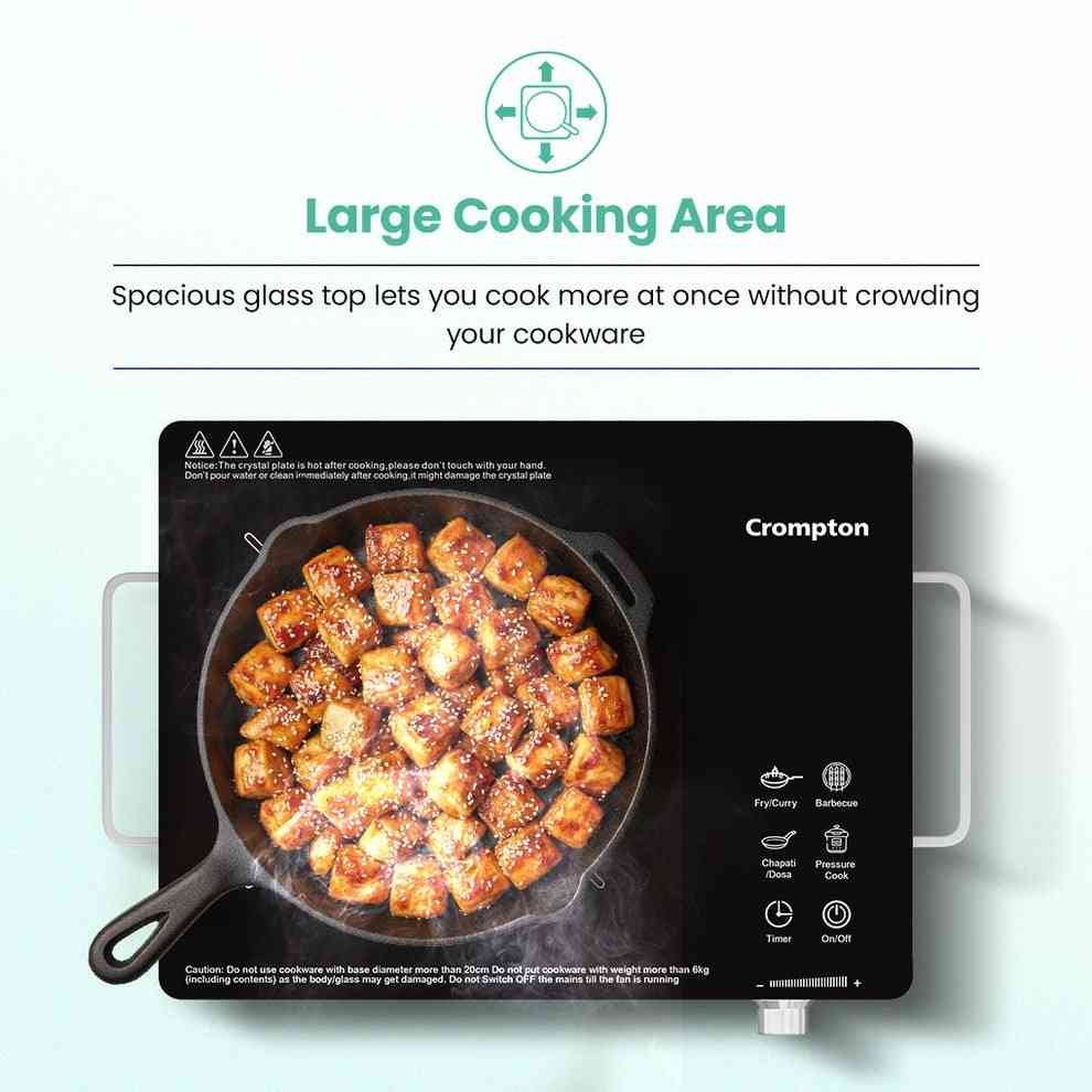 Crompton Infraserve 2200 W Infrared Cooktop | Touch Panel | One Year Warranty - Image 2