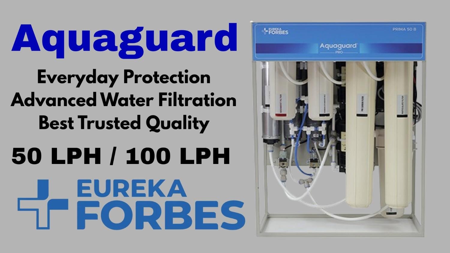 Eureka Forbes Aquaguard 50 LPH Commercial RO Plant