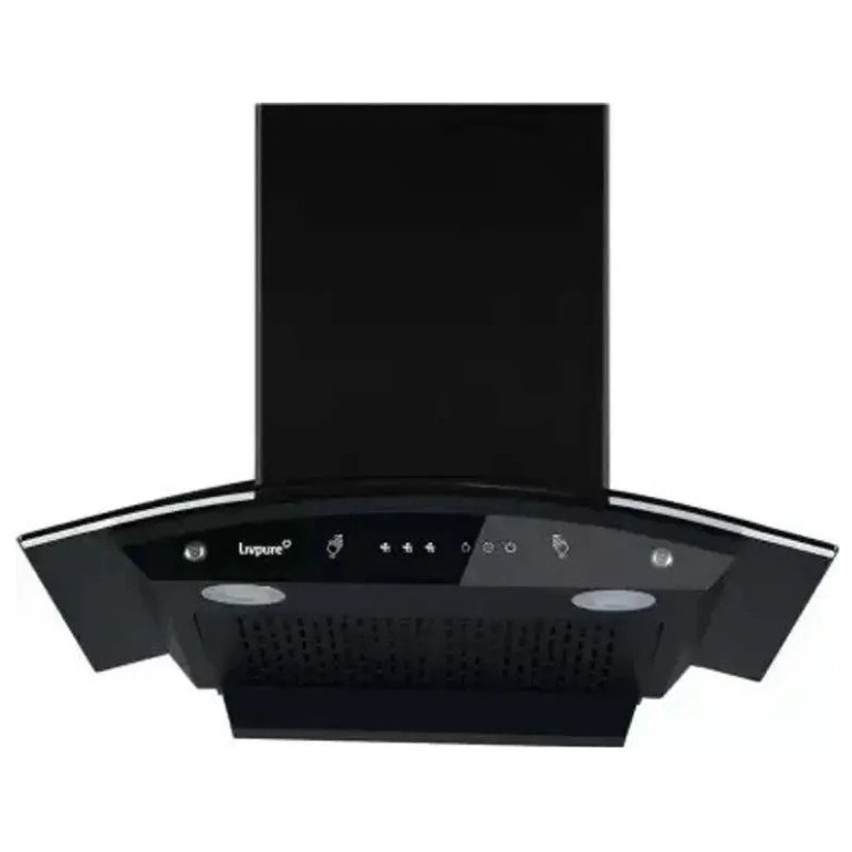 Livpure Swirl-60 Auto Clean Wall Mounted Chimney (Powerful Suction-1400 m3/h Black)