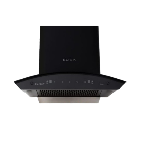 Elisa Crown-60 Auto Clean Wall Mounted Chimney (Suction-1290 m3/h Black)