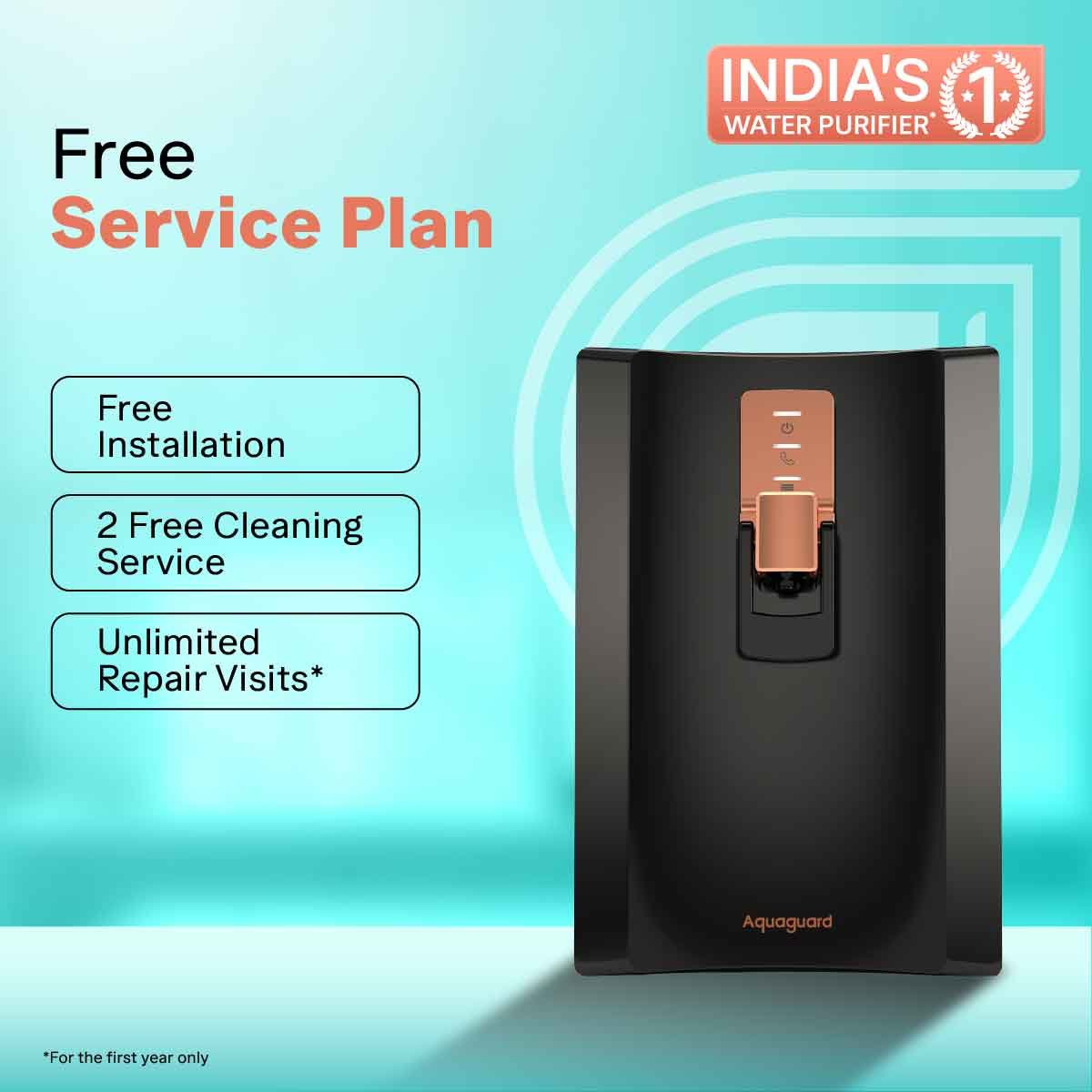 Eureka Forbes Aquaguard Enrich Superio RO+UV+SS Tank Copper & Alkaline 1X Water Purifier - Image 10