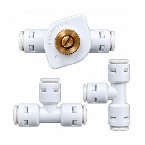 Manual TDS Controller Adjustable Switch Valve PL4 T-Three Side PL4 Push